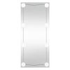 vidaXL Specchio da Parete con Luci LED 40x80 cm Vetro Rettangolare