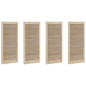 vidaXL Porta per Armadio con porta 4 pz Naturale 49,5 x 2,1 x 110 cm