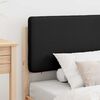 vidaXL Letto con Testiera Rivestita Nero 100 x 200 cm Pino massello