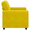 vidaXL Divano Sedia Giallo 100x77x82 cm Velluto