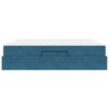 vidaXL Struttura letto con materasso con materasso 2 pcs Blu Velluto