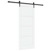 vidaXL Porta scorrevole ORKDAL Bianco e Nero 83 x 202 cm