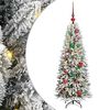 vidaXL Albero di Natale artificiale con 150 LED Bianco 120 cm