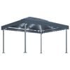 vidaXL Gazebo con Pareti e Luci LED 400x300 cm Antracite in Alluminio