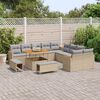 vidaXL Set Divano da Giardino 13 pcs Beige polyrattan