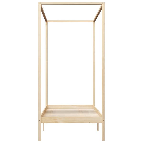 vidaXL Giroletto senza Materasso 100x200 cm in Legno Massello di Pino