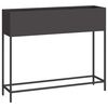 vidaXL Vaso da Giardino Rialzato Nero 100 x 26 x 82 cm Acciaio