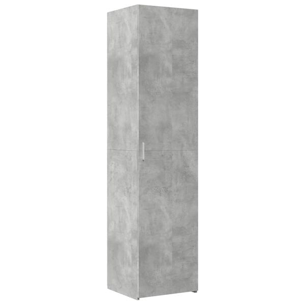 vidaXL Credenza Grigio Cemento 45x42,5x185 cm in Legno Ingegnerizzato