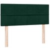 vidaXL Giroletto a Molle con Materasso Verde Scuro 120x220 cm Velluto