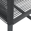 vidaXL Sedie da Giardino 4 pz Nere in Polyrattan