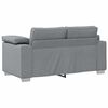 vidaXL Divano 3 pcs Grigio chiaro 219 x 80 x 82 cm Tessuto misto lino