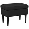 vidaXL Poggiapiedi Nero 55 x 35 x 41 cm Tessuto