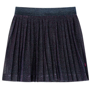 vidaXL Gonna da Bambina con Brillantini Blu Marino 116