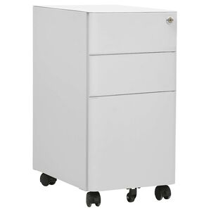 vidaXL Schedario Mobile Grigio Chiaro 30x45x59 cm in Acciaio