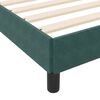 vidaXL Letto a molle con materasso Verde Scuro 120 x 190 cm Tessuto