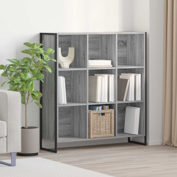 vidaXL Armadio per Libri Grigio Sonoma 99.5 x 30 x 108.5 cm