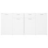 vidaXL Credenza Bianca 160x36x75 cm in Legno Multistrato