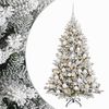 vidaXL Albero di Natale Artificiale con Palline 150 cm 150 LED