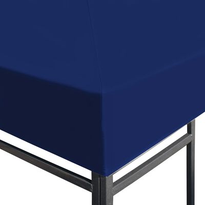 vidaXL Copertura Superiore per Gazebo 310 g/m² 4x3 m Blu