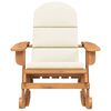 vidaXL Sedia a Dondolo Adirondack con Cuscini Legno Massello di Acacia