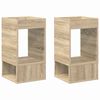 vidaXL Tavolino 2 pz Rovere Sonoma 30 x 30 x 56 cm
