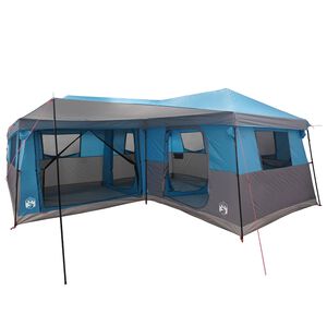 vidaXL Tenda Familiare con Copertura Impermeabile 14 persona Blu