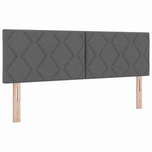 vidaXL Testiera Grigio scuro 144 cm Tessuto