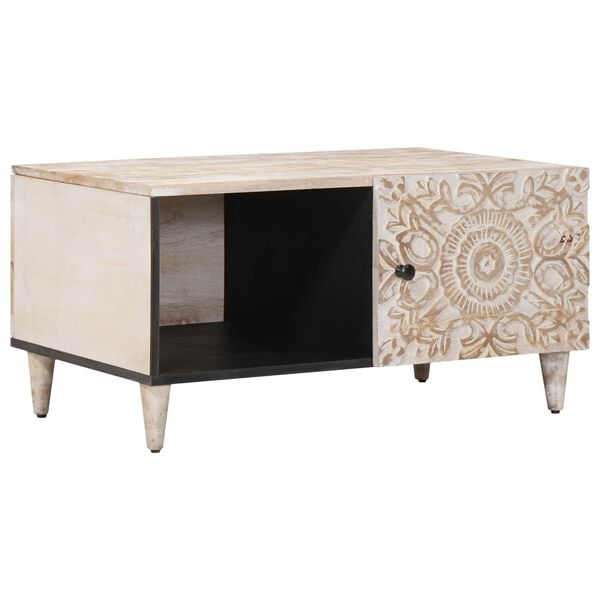 vidaXL Tavolino da salotto Bianco 80 x 50 x 40 cm