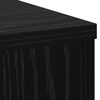 vidaXL Supporto per piante Rovere Nero 33 x 33 x 100 cm