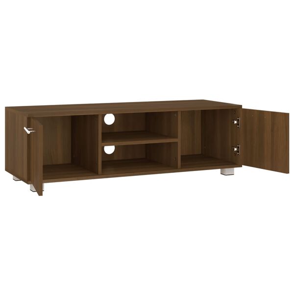 vidaXL Mobile Porta TV Rovere Marrone 110x40x35cm in Legno Multistrato