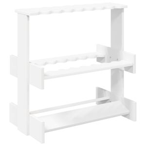 vidaXL Supporto per stecche da biliardo Legno ingegnerizzato Bianco