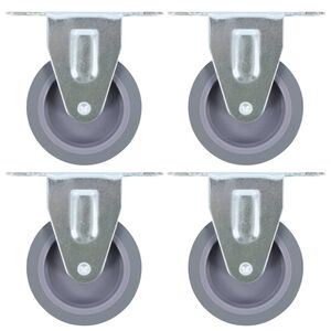vidaXL Rotelle Fisse 4 pz 75 mm