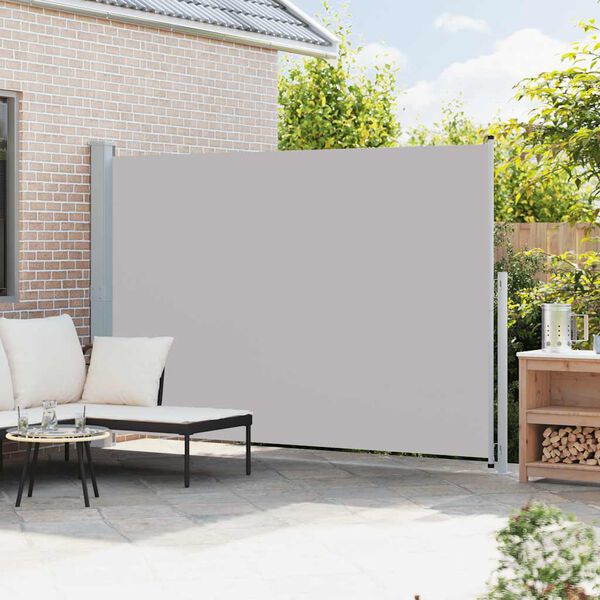 vidaXL Tenda Laterale Retrattile per Patio 200x300 cm Grigia