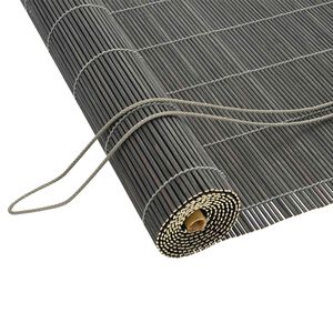 vidaXL Tenda a rullo Grigio 100 x 160 cm Bamb&ugrave;