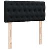 vidaXL Struttura Letto Pouf con Materasso Nero 90x190 cm in Velluto