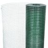 vidaXL Recinzione in Rete per Pollaio Rivestita in PVC 25x1 m Verde