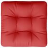 vidaXL Cuscino per Pallet Rosso 58x58x10 cm in Tessuto