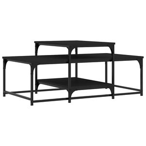vidaXL Tavolino da Salotto Nero 102x60x45 cm in Legno Multistrato