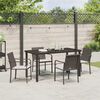 vidaXL Set da Pranzo per Giardino 5 pcs Marrone e Nero Rattan in PE