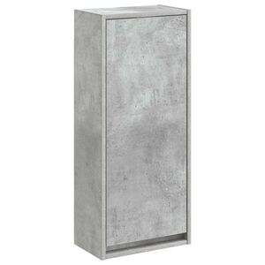 vidaXL Mobile lavabo da parete Grigio Cemento 35 x 20 x 81 cm