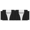 vidaXL Cuscino Testiera Viana Nero e Bianco 152 cm in Similpelle