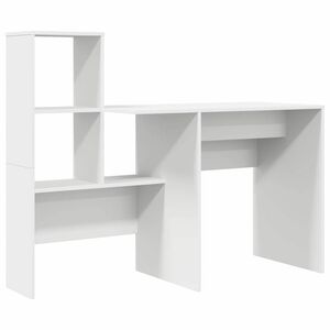 vidaXL Scrivania Bianco Legno ingegnerizzato 131,5 x 50 x 106,5 cm