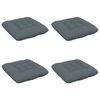 vidaXL Cuscini per Seduta VIANEN 4 pz 100% Poliestere Blu