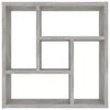 vidaXL Scaffale a Parete Grigio Cemento 45,1x16x45,1 Legno Multistrato
