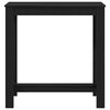 vidaXL Tavolo da bar Rovere Nero 102 x 50 x 103.5 cm Legno multistrato