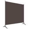 vidaXL Paravento Marrone 175x180 cm in Tessuto