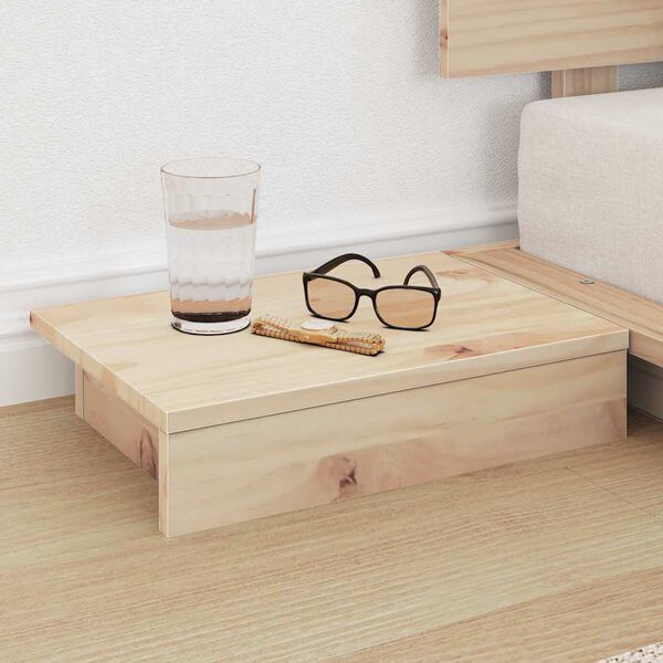 vidaXL Struttura del letto Marrone 80 x 200 cm legno