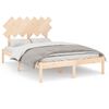 vidaXL Giroletto 120x190 cm Small Double in Legno Massello