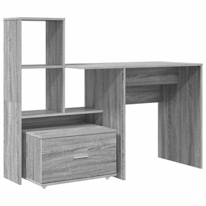vidaXL Scrivania Grigio Sonoma Legno ingegnerizzato