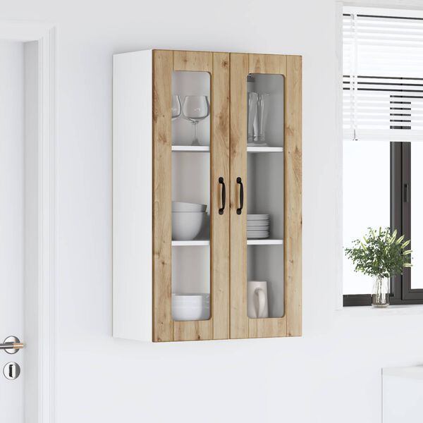 vidaXL Pensile cucina con porta Rovere artigianale 60 x 31 x 100 cm